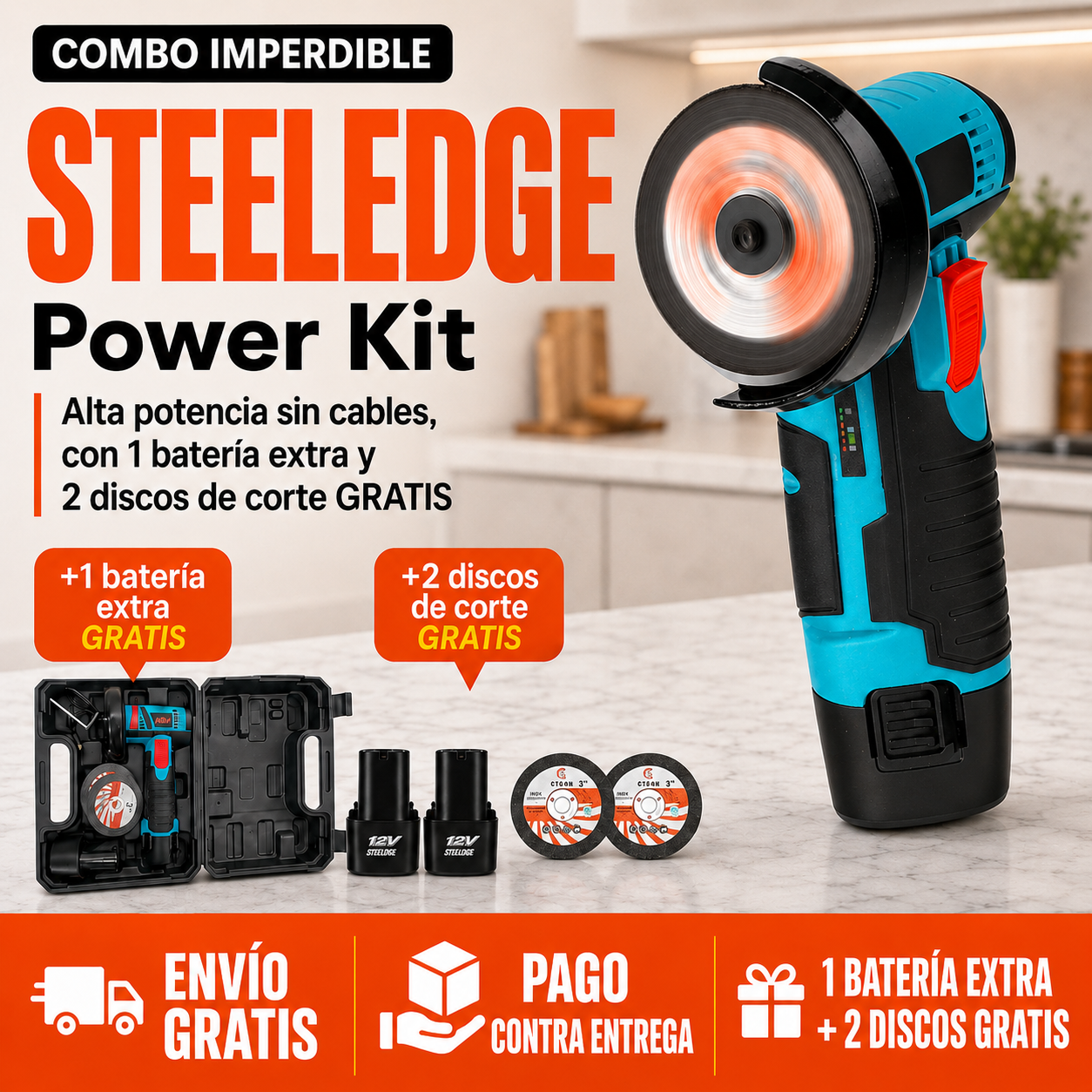 SteelEdge™ - Pulidora Inalámbrica + Regalo Gratis 🎁