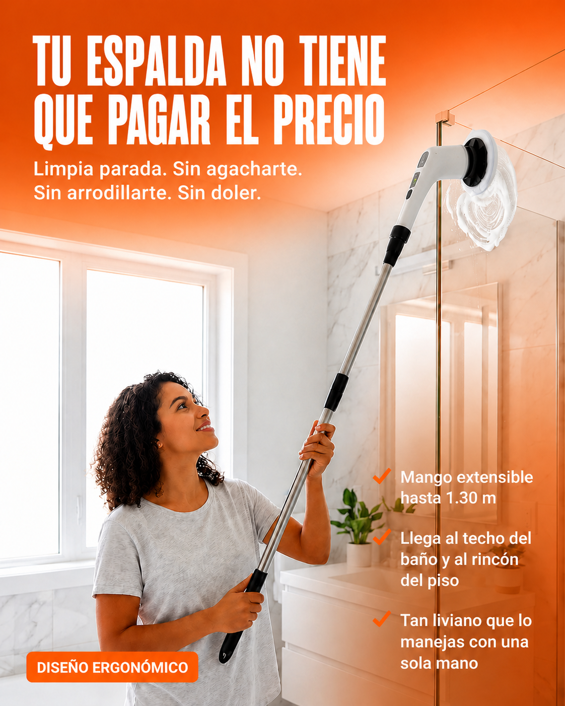 GiroClean™ 9 EN 1 - Cepillo giratorio para una limpieza profunda